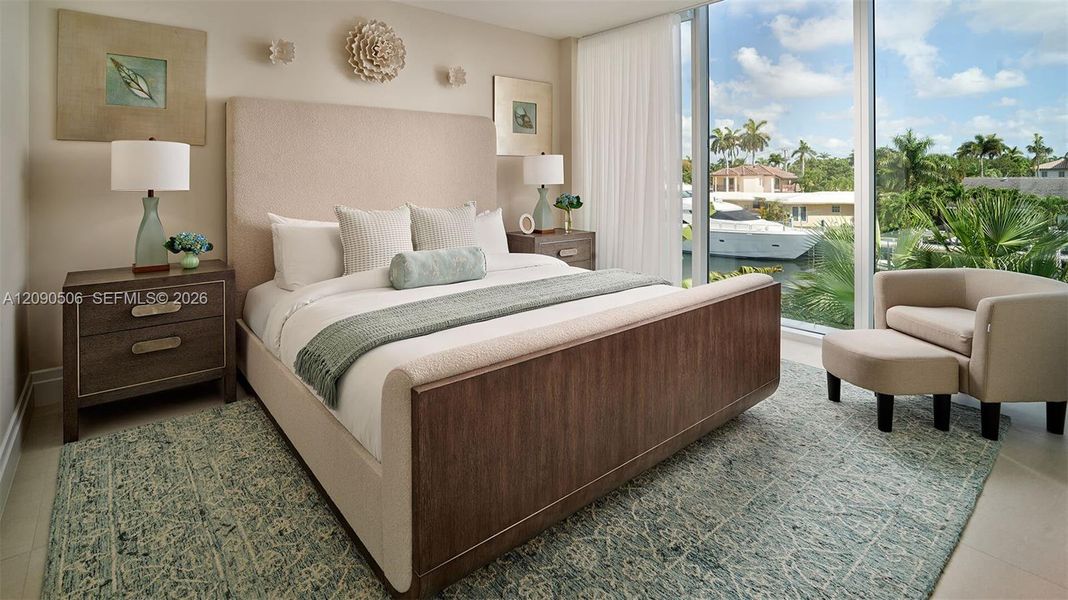 Furnished interior view inside a new home in , Fort Lauderdale (Image 5).