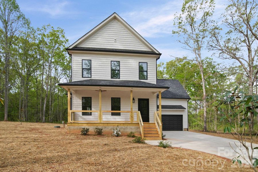 Front exterior of a new home in , Lincolnton, NC, highlighting curb appeal (Image 1). Front exterior of a new home in , Lincolnton, NC, highlighting curb appeal (Image 1).