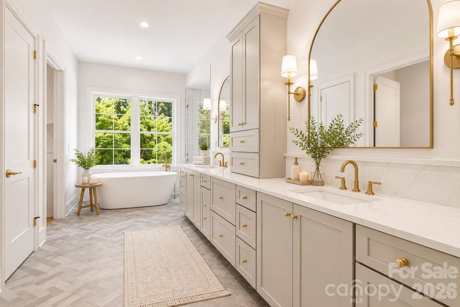 Select imagery has been thoughtfully enhanced to help communicate the architectural vision, lifestyle potential, and intended design experience of the home