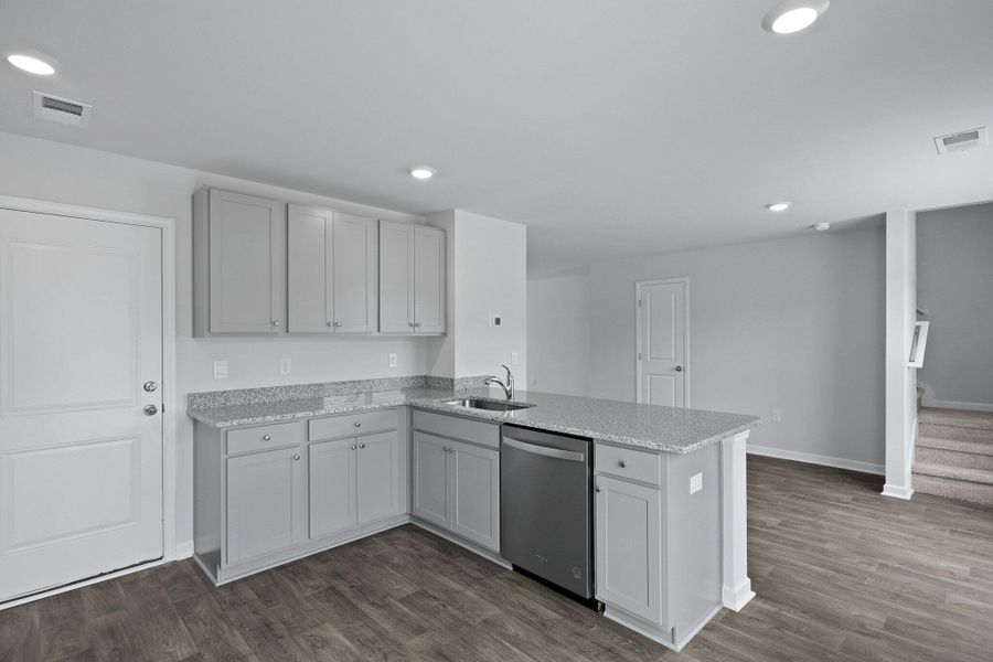 Furnished interior view inside a new home in Center Pointe, Santee (Image 11). Furnished interior view inside a new home in Center Pointe, Santee (Image 11).