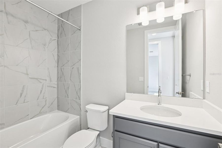 Furnished interior view inside a new home in Lagoon Residences at Epperson, Wesley Chapel (Image 15).