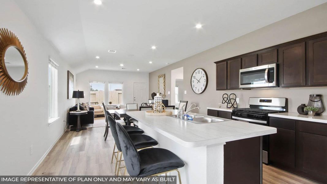 Furnished interior view inside a new home in , Crosby (Image 4).