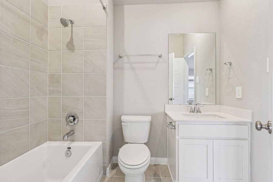 Photo is not of the actual home, but is an inspirational photo of builder’s model home and may depict options, furnishings, and/or decorator features that are not included