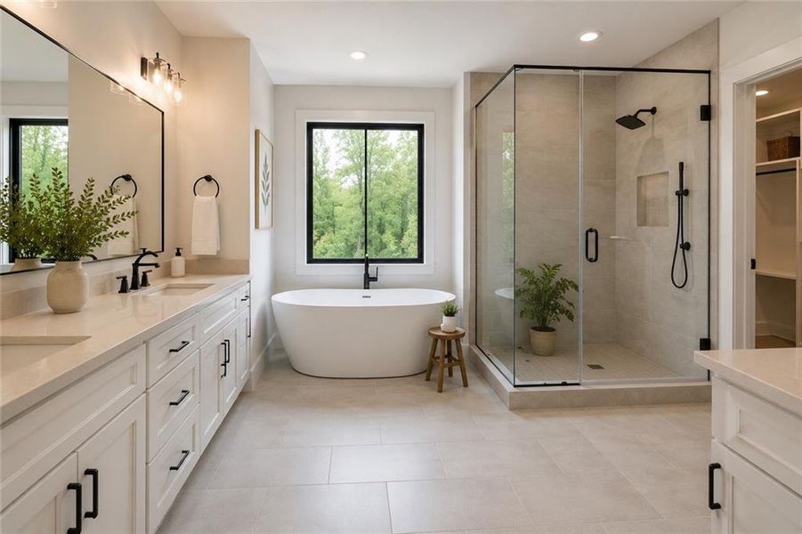 Furnished interior view inside a new home in , McDonough (Image 17).