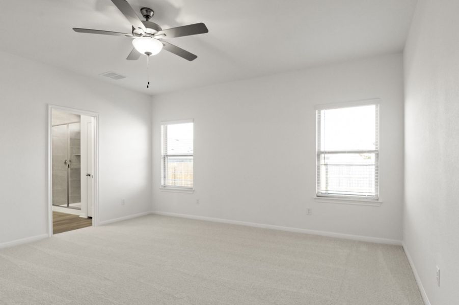 Representative unfurnished interior of a home built from the Sergio by Pacesetter Homes in Crosswinds, Kyle (Image 12).