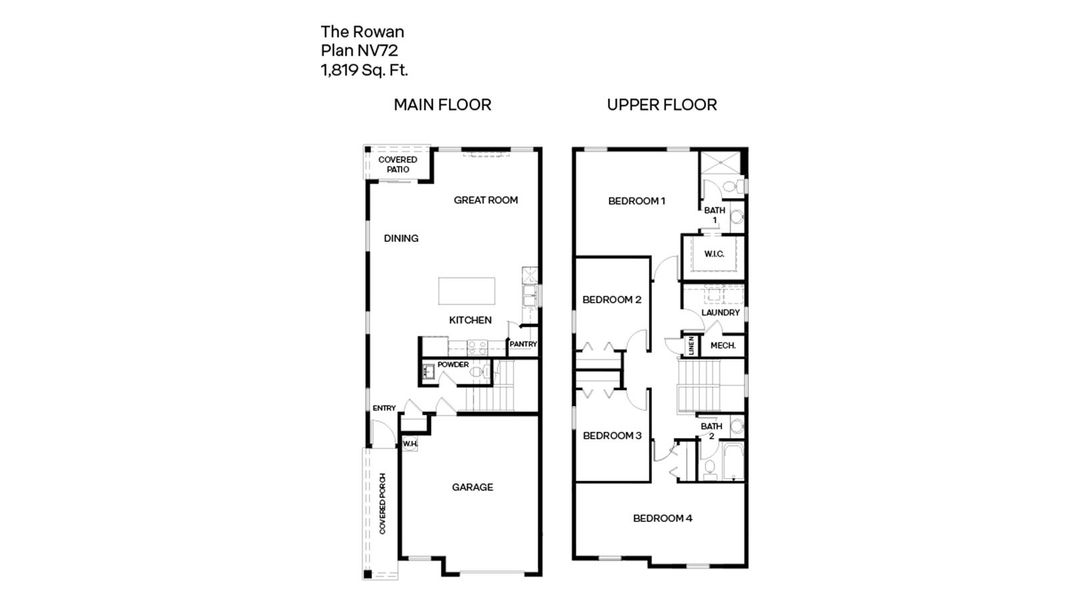 2D floor plan layout for the Rowan by D.R. Horton in Vineyards, Davie, FL (Image 2). 2D floor plan layout for the Rowan by D.R. Horton in Vineyards, Davie, FL (Image 2).