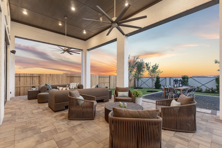 Representative Patio - some options shown