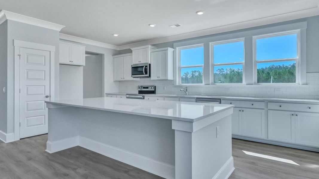 Furnished interior view inside a new home in Berkeley Bay, Ridgeville (Image 5). Furnished interior view inside a new home in Berkeley Bay, Ridgeville (Image 5).
