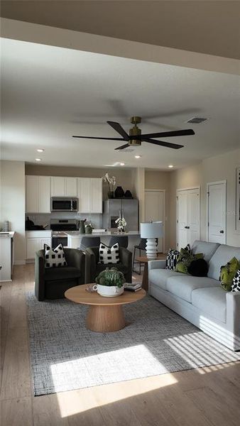 Furnished interior view inside a new home in , St. Cloud (Image 5).