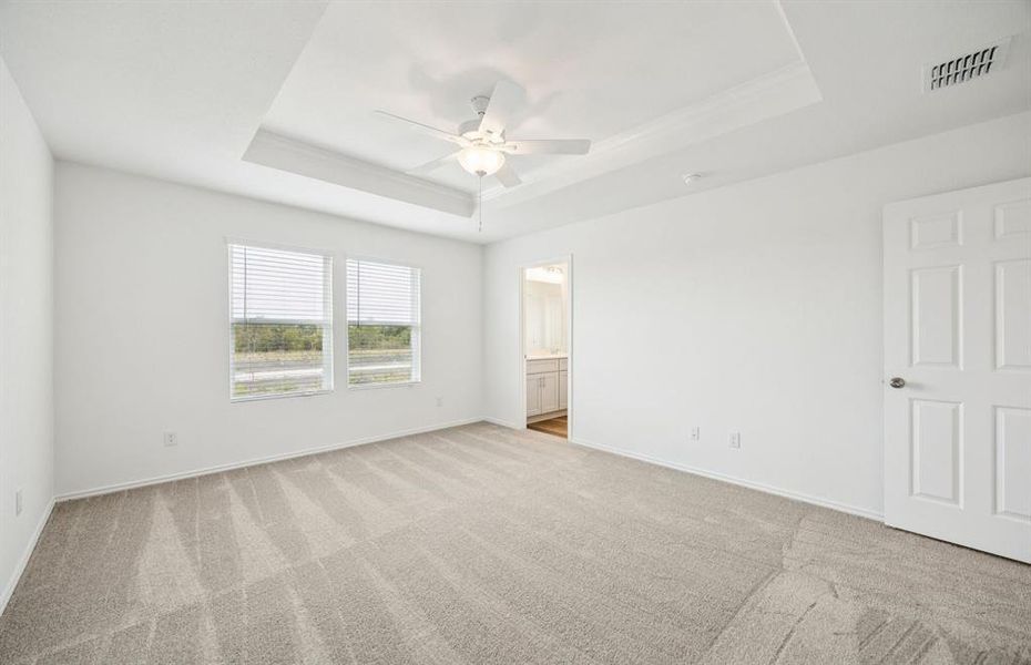 *floorplan representation, not actual home - Spacious owner's suite with private bath