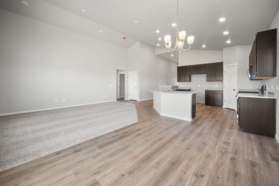 Representative unfurnished interior of a home built from the The Jackson by View Homes in Jackson Creek North, Monument (Image 22).