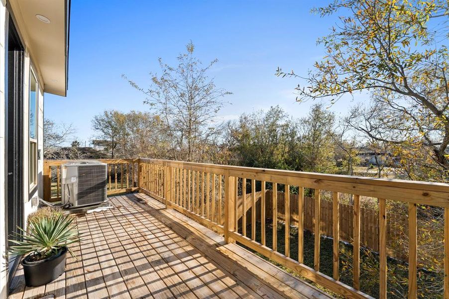 A large outdoor space with a patio and room for seating