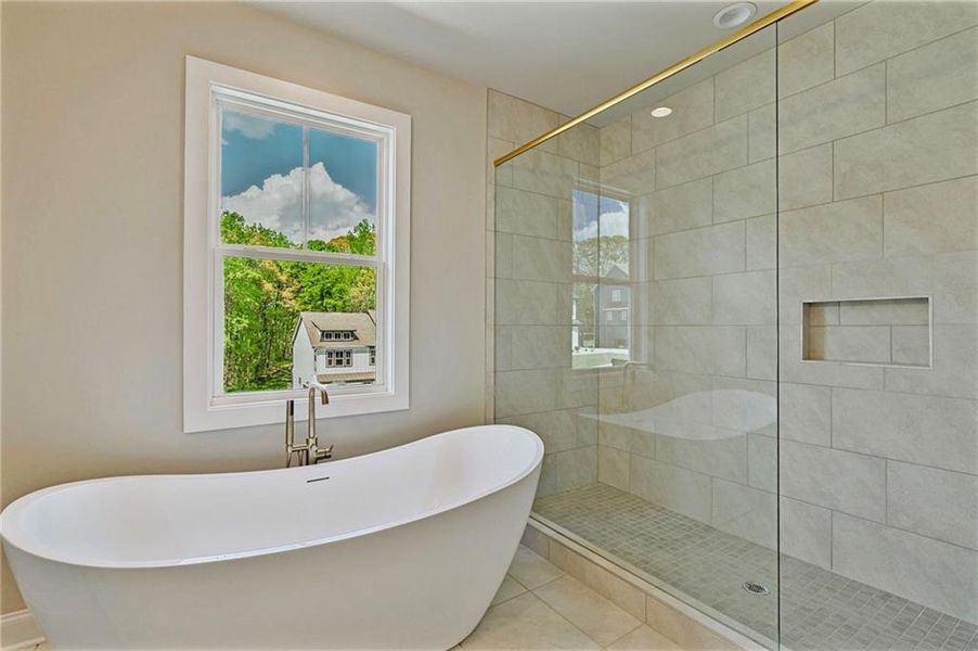 Furnished interior view inside a new home in , Atlanta (Image 9).