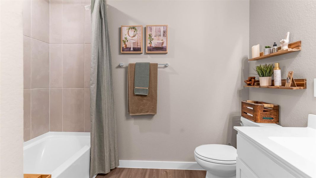 Furnished interior view inside a new home in , Willis (Image 39).