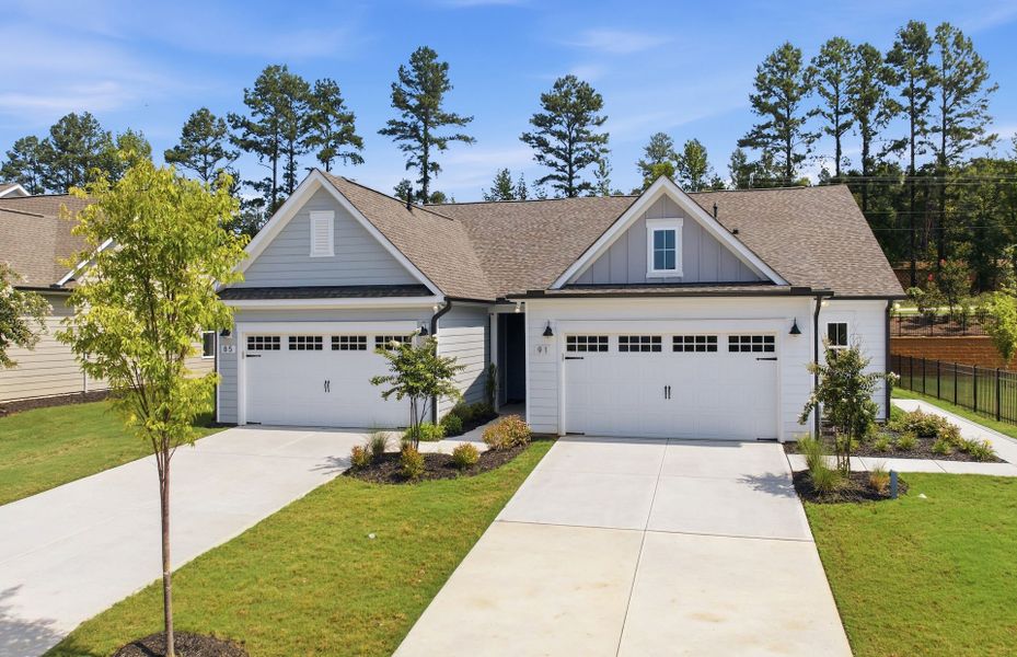 Representative exterior photo of a completed home built from the Cranbrook by Del Webb in Carolina Overlook, Clayton, NC (Image 19).