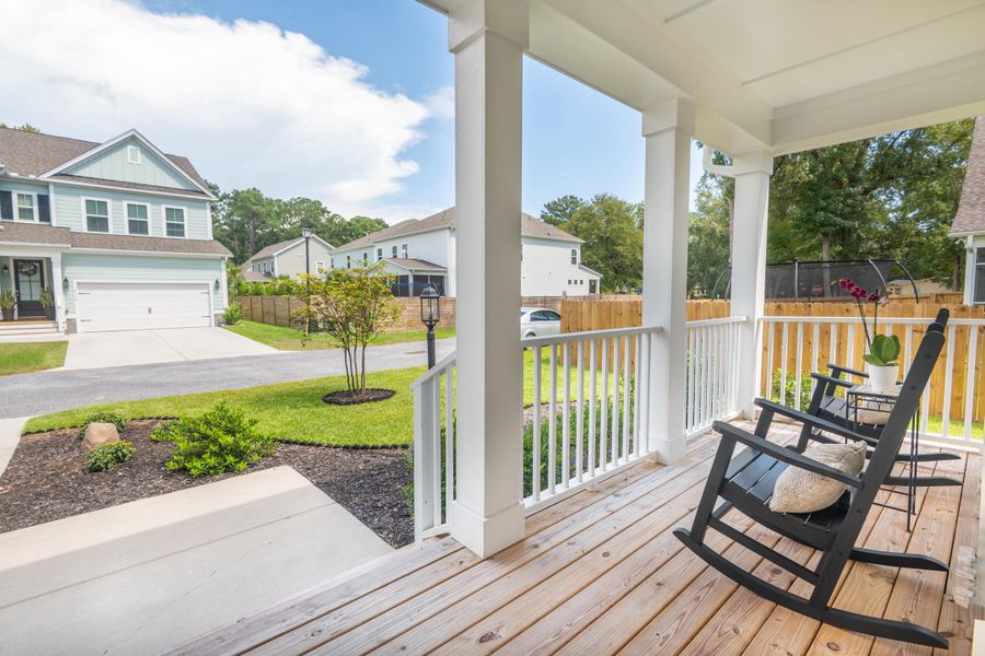 Exterior details and patio area of a home in Overlook at Copahee Sound, Awendaw (Image 36). Exterior details and patio area of a home in Overlook at Copahee Sound, Awendaw (Image 36).