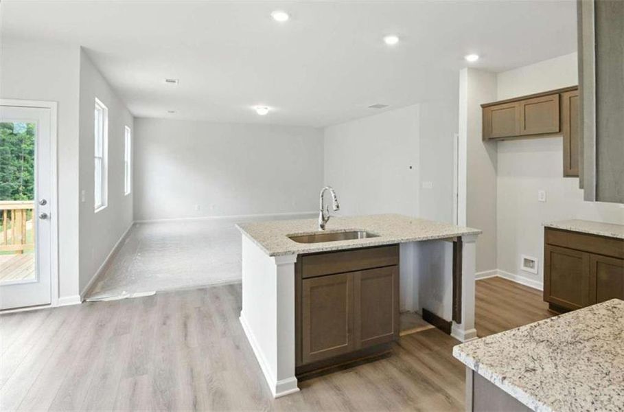 Furnished interior view inside a new home in Creekside Landing, Dallas (Image 5).