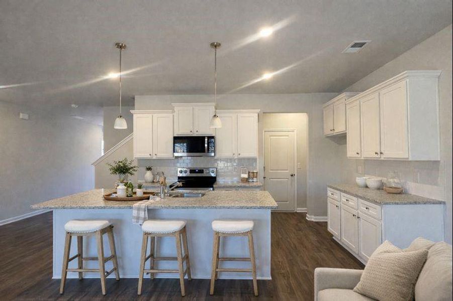 Furnished interior view inside a new home in The Enclave at Whitewater Creek, Union City (Image 11).