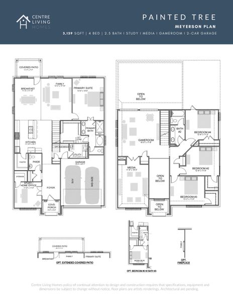 2D floor plan layout of this home in Painted Tree Woodland West, McKinney, TX (Image 5). 2D floor plan layout of this home in Painted Tree Woodland West, McKinney, TX (Image 5).