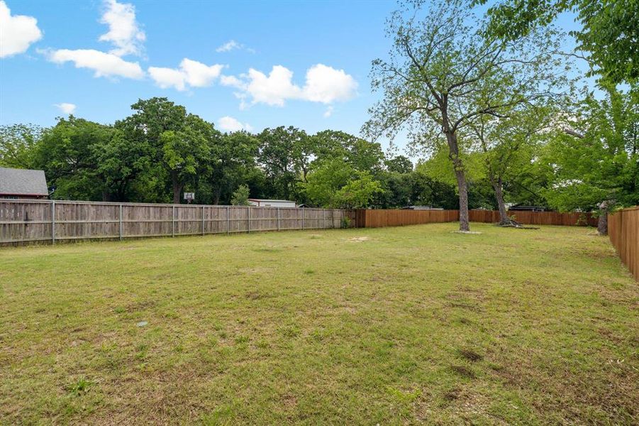 Plenty of yard space for pets or kids to enjoy.