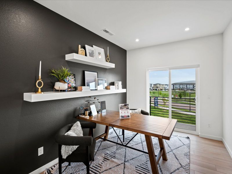 Furnished interior view inside a new home in Parkside at Victory Ridge, Colorado Springs (Image 14).
