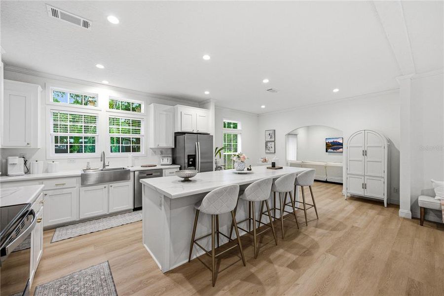 Furnished interior view inside a new home in , Webster (Image 30).