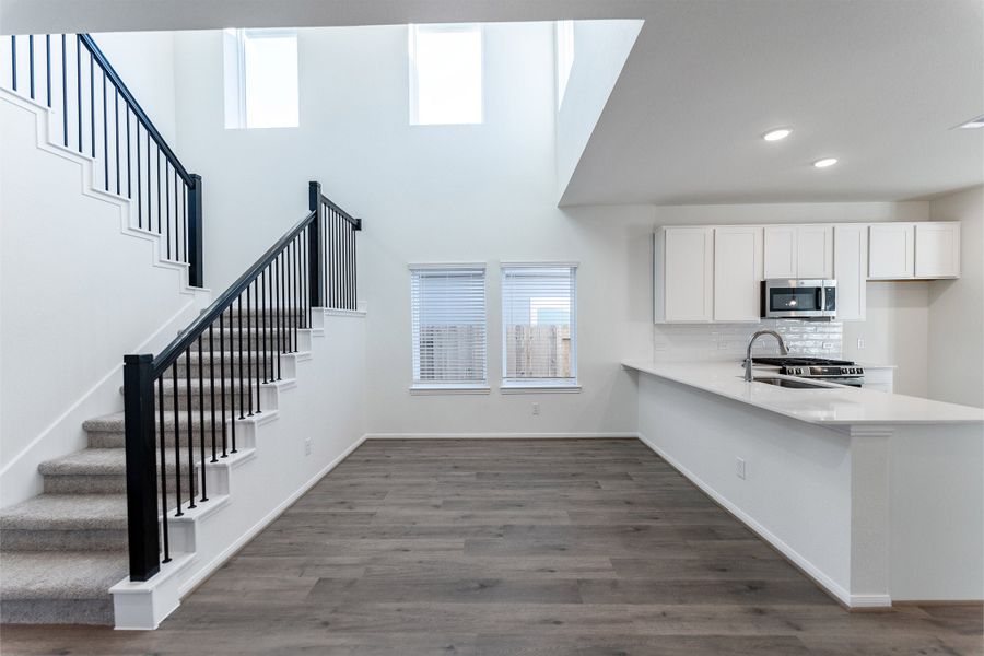 Furnished interior view inside a new home in Cielo, Conroe (Image 3).