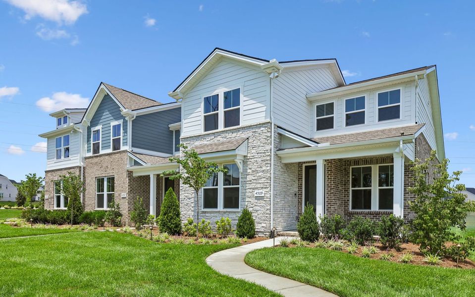 Representative exterior photo of a completed home built from the Calabar by Pulte Homes in Bradshaw Farms Reserve, Mount Juliet, TN (Image 29). Representative exterior photo of a completed home built from the Calabar by Pulte Homes in Bradshaw Farms Reserve, Mount Juliet, TN (Image 29).