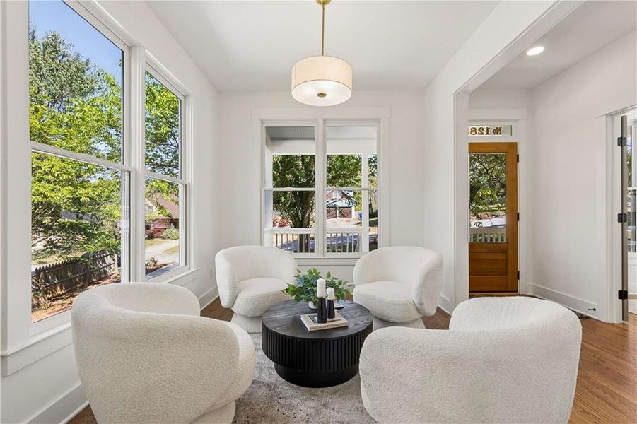 Furnished interior view inside a new home in , Atlanta (Image 9). Furnished interior view inside a new home in , Atlanta (Image 9).