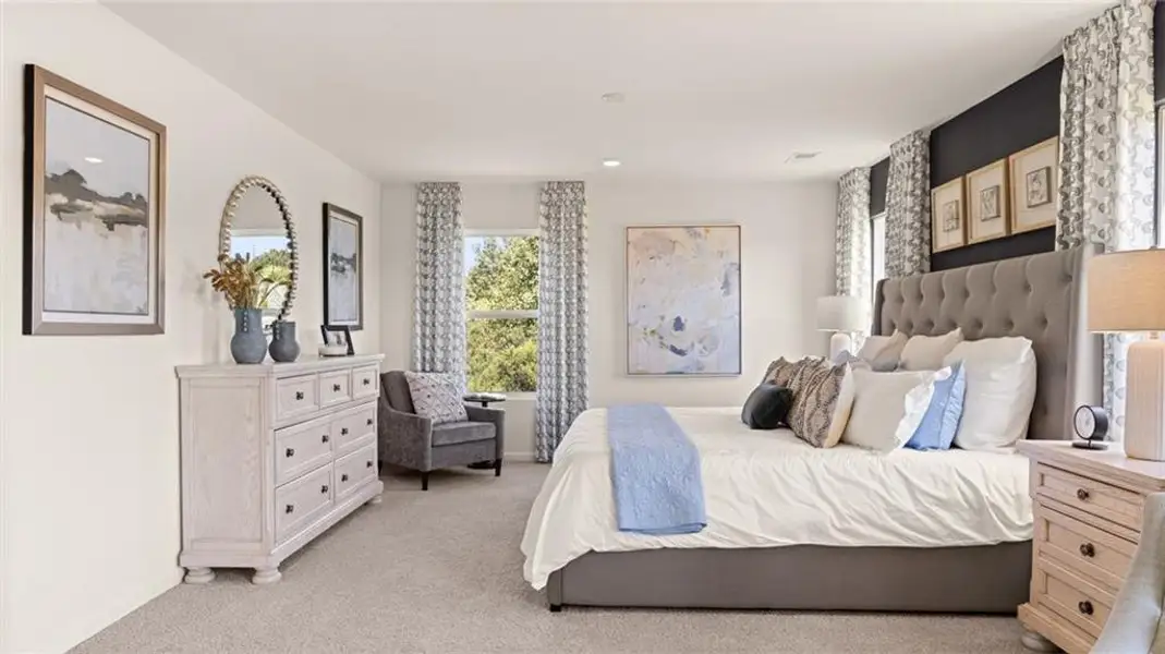 Furnished interior view inside a new home in Bridle Creek, Locust Grove (Image 28). Furnished interior view inside a new home in Bridle Creek, Locust Grove (Image 28).