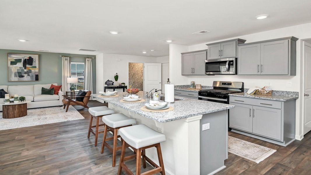Furnished interior view inside a new home in Grand Oaks, Columbia (Image 10). Furnished interior view inside a new home in Grand Oaks, Columbia (Image 10).