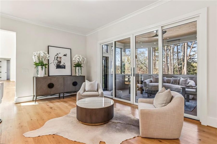 Furnished interior view inside a new home in , Atlanta (Image 9).