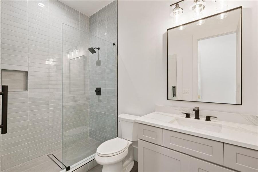 Furnished interior view inside a new home in , Atlanta (Image 38).