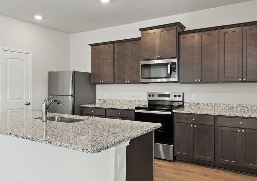 The kitchen has energy-efficient appliances. The kitchen has energy-efficient appliances.