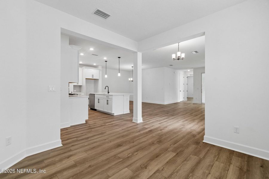 Spacious, unfurnished interior of a new home in Westerly Park at Wildlight – Villa Collection, Yulee (Image 20). Spacious, unfurnished interior of a new home in Westerly Park at Wildlight – Villa Collection, Yulee (Image 20).