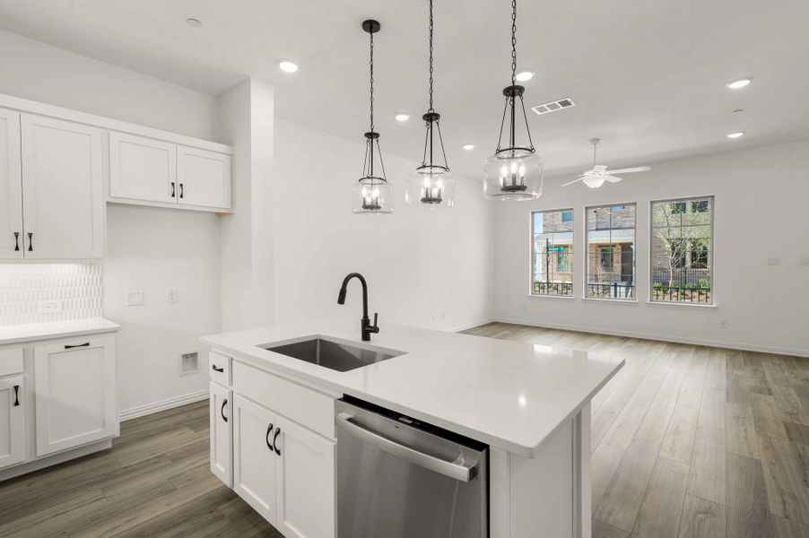 Open Kitchen-Living-Dining Room