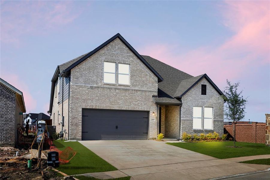 Front exterior of a new home in Creekside, Royse City, TX, highlighting curb appeal (Image 17). Front exterior of a new home in Creekside, Royse City, TX, highlighting curb appeal (Image 17).