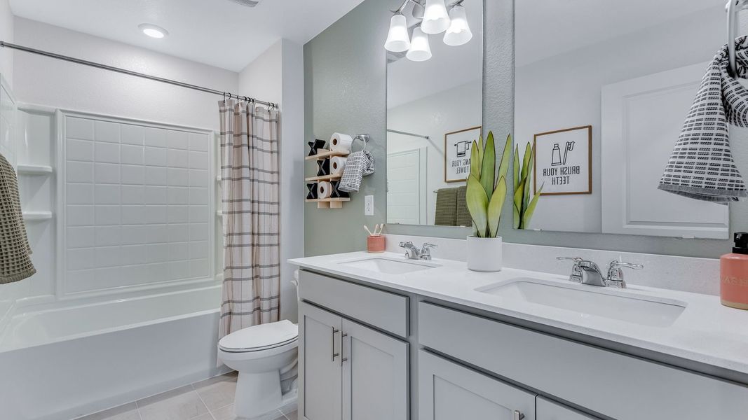 Furnished interior view inside a new home in The Ridge at Lorson Ranch, Colorado Springs (Image 20).