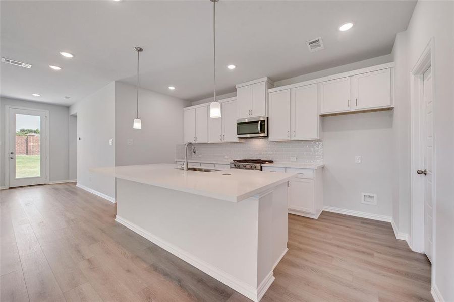 Furnished interior view inside a new home in Creekside of Crowley, Crowley (Image 9). Furnished interior view inside a new home in Creekside of Crowley, Crowley (Image 9).