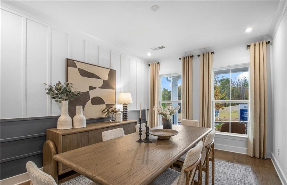 Furnished interior view inside a new home in Hunters Creek, Flowery Branch (Image 13).