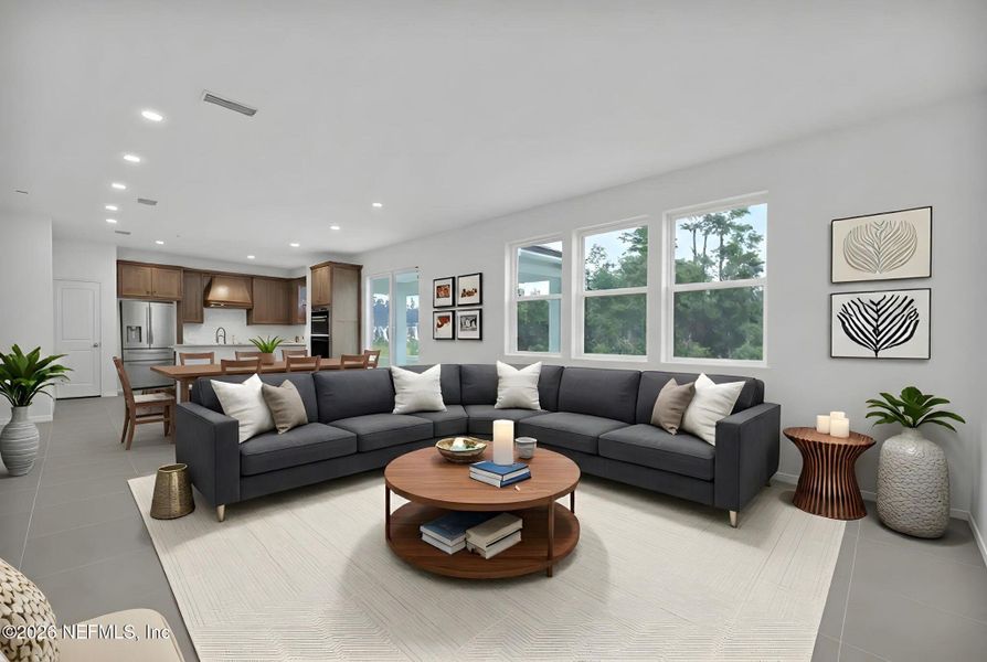 Furnished interior view inside a new home in Hyland Trail, Green Cove Springs (Image 5).
