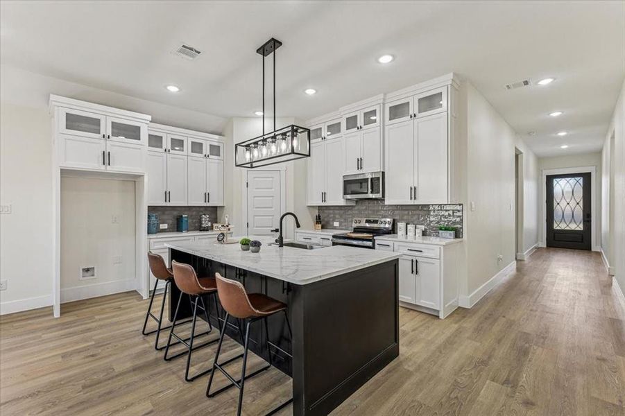 Furnished interior view inside a new home in , Fort Worth (Image 7). Furnished interior view inside a new home in , Fort Worth (Image 7).
