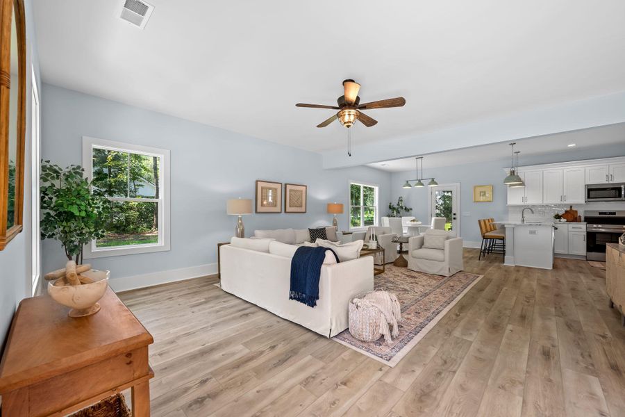 Furnished interior view inside a new home in , Johns Island (Image 9).