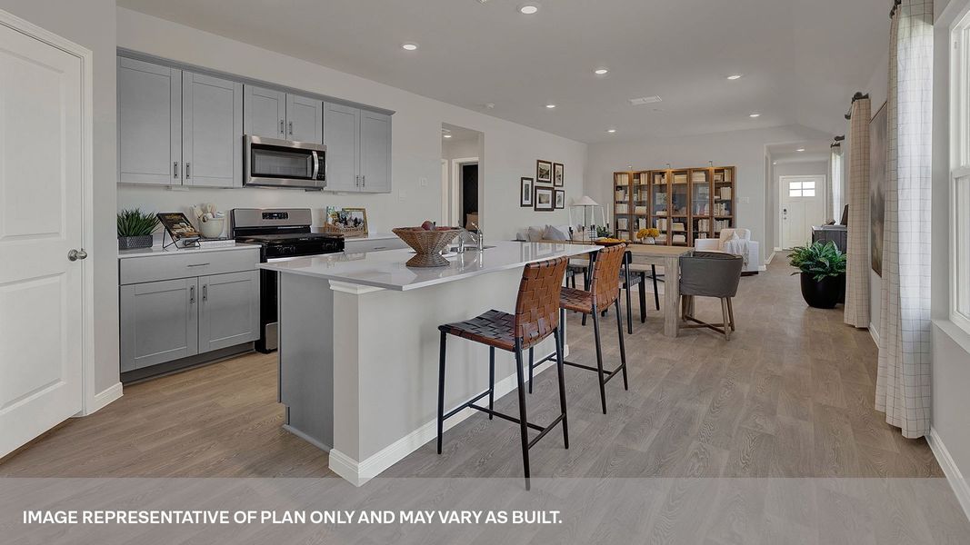 Furnished interior view inside a new home in Whisper South, San Marcos (Image 10).