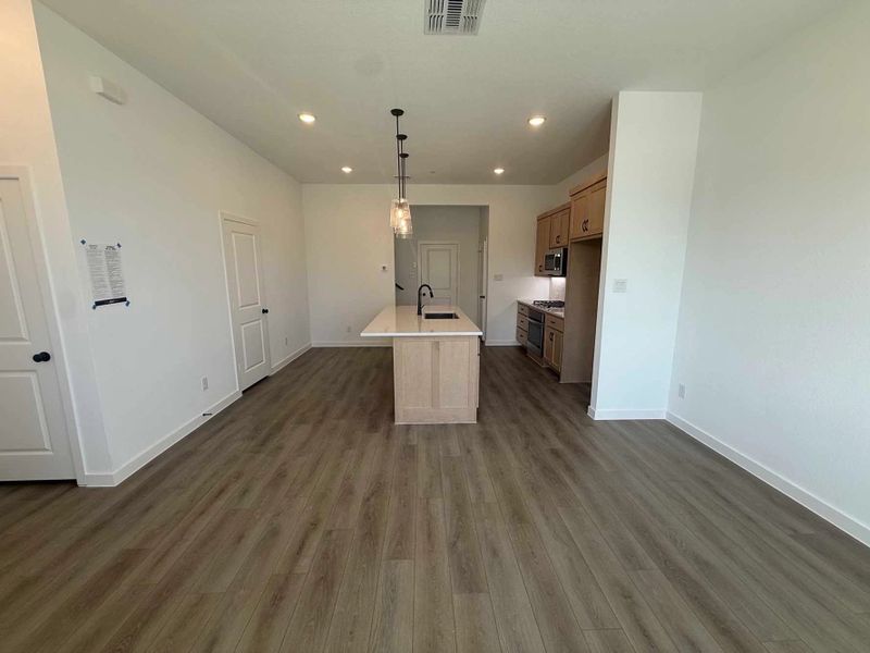 Open Kitchen-Living Room Construction Progress