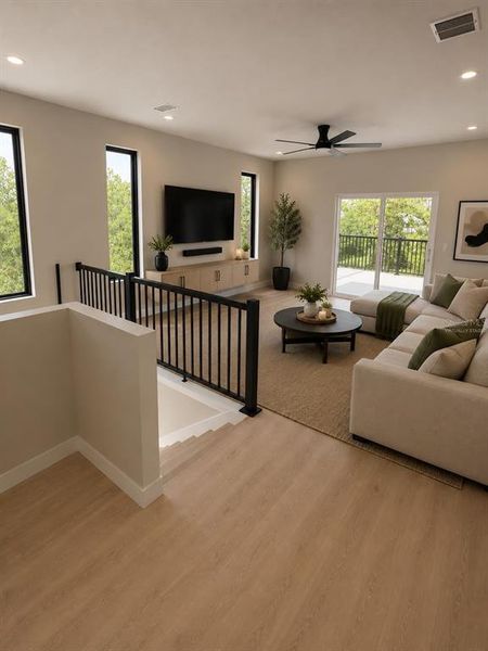 Furnished interior view inside a new home in , Orlando (Image 8).