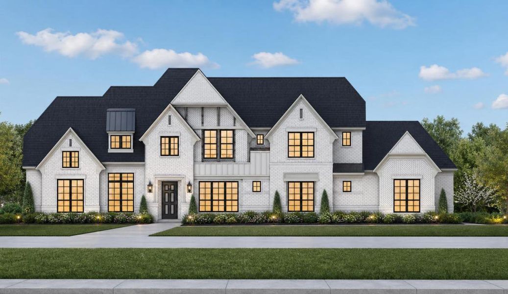 Representative exterior photo of a completed home built from the Grand Whitestone by Grand Homes in Whitestone Estates, Parker, TX (Image 7).