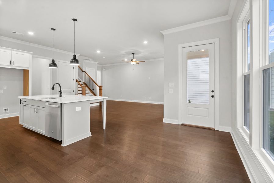 Representative furnished interior of a home built from the The Cameron by The Providence Group in Aberdeen, Hoschton (Image 7).