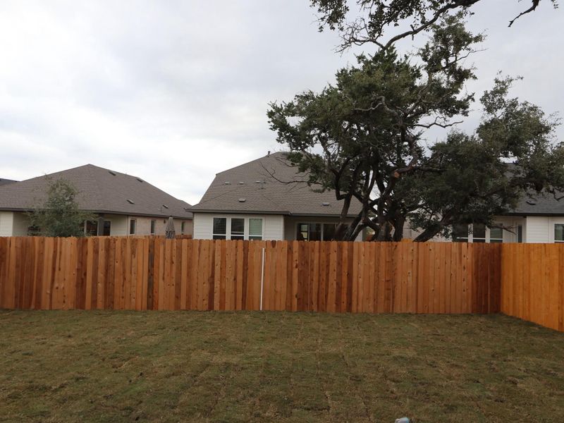 Exterior details and patio area of a home in Heritage, Dripping Springs (Image 3).
