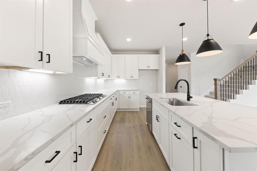 No shortage of space or style in this chef's dream kitchen!